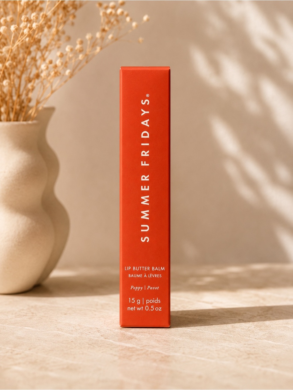 Summer Fridays Lip Butter Balm Poppy NIB 15g / 0.5 oz